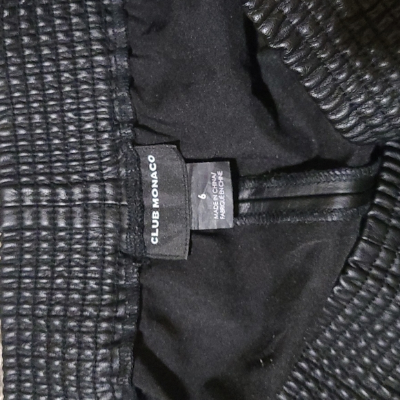 Club Monaco faux leather shorts - Picture 3 of 3